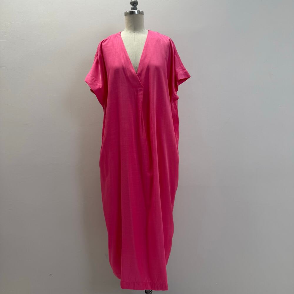 H&M Hot Pink Kaftan Oversized Dress💚 - Picture 6 of 10